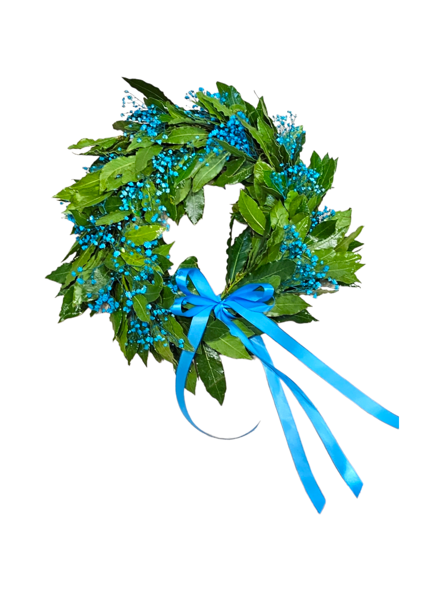 Coroncina per laurea con gypsophila celeste