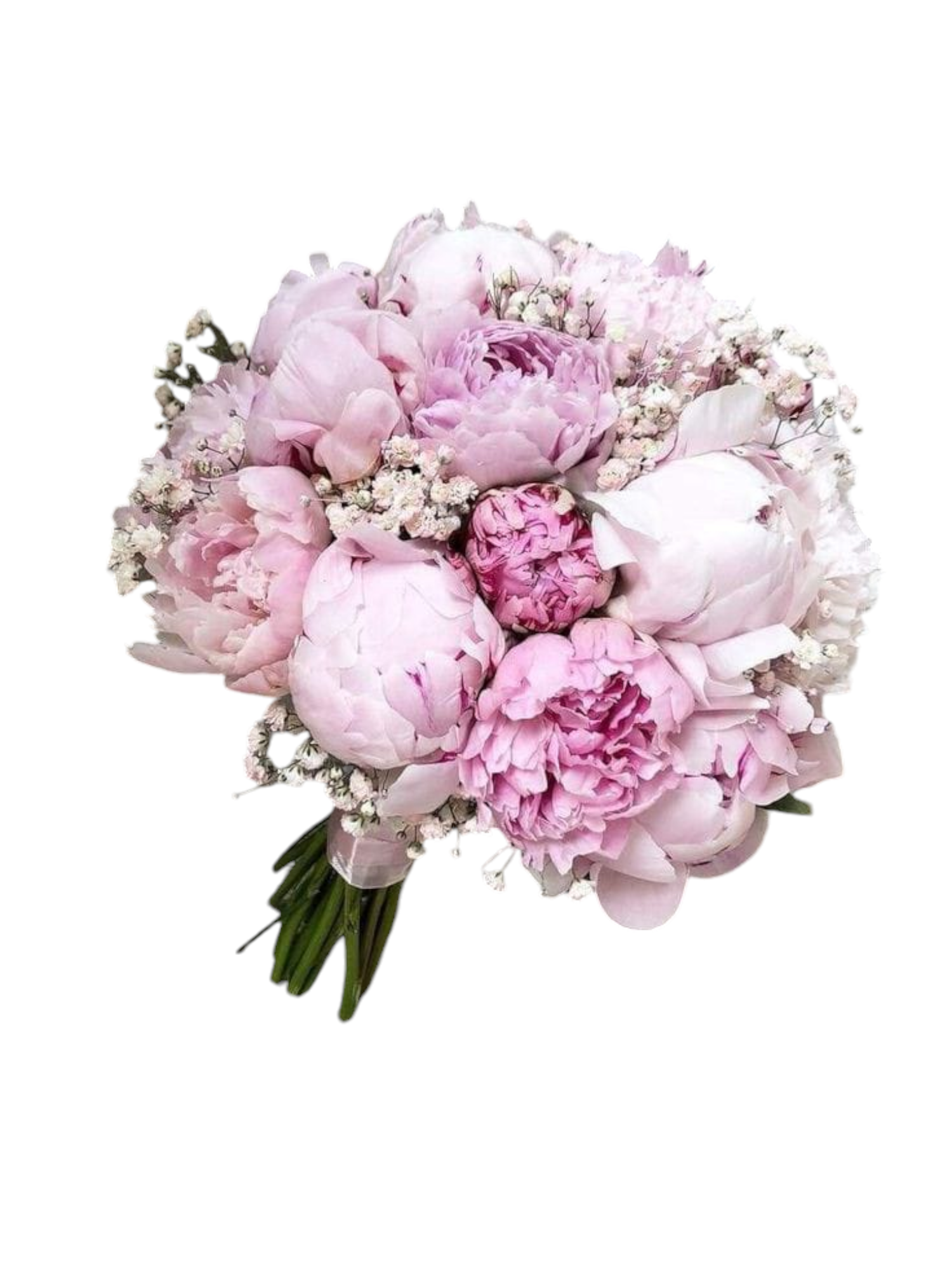Bouquet da sposa peonie rosa
