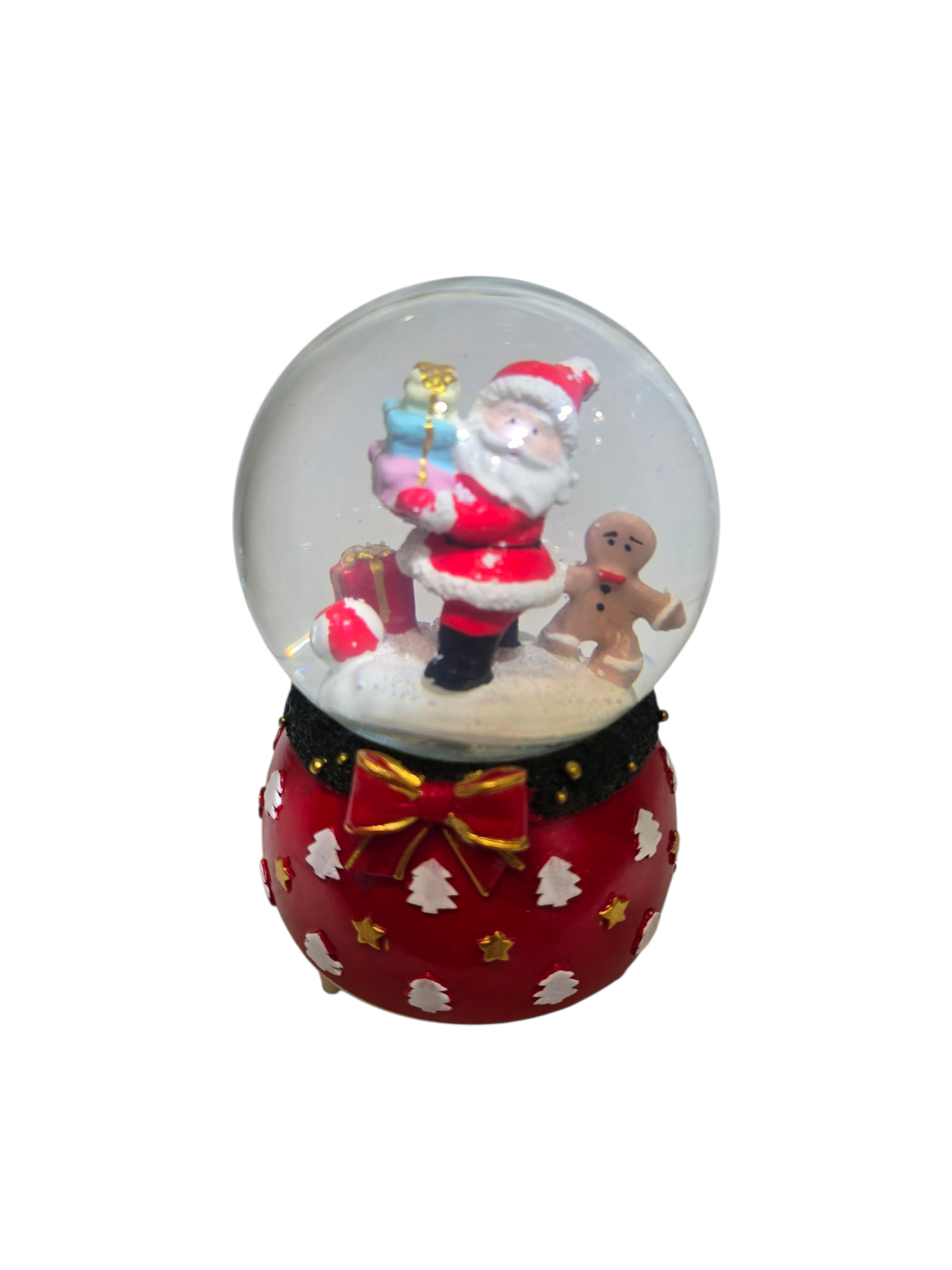 Globo di Neve Animato con Babbo Natale – Decorazione Natalizia in Vetro - immagine 2