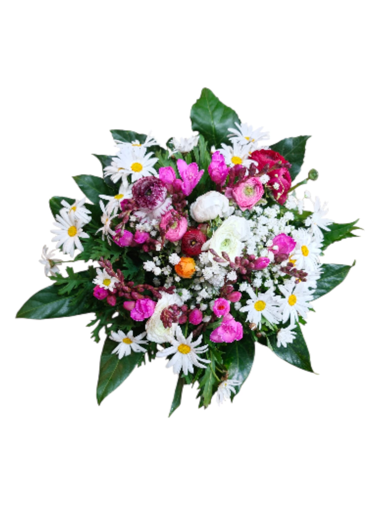 Bouquet di ranuncoli e fresie - immagine 2