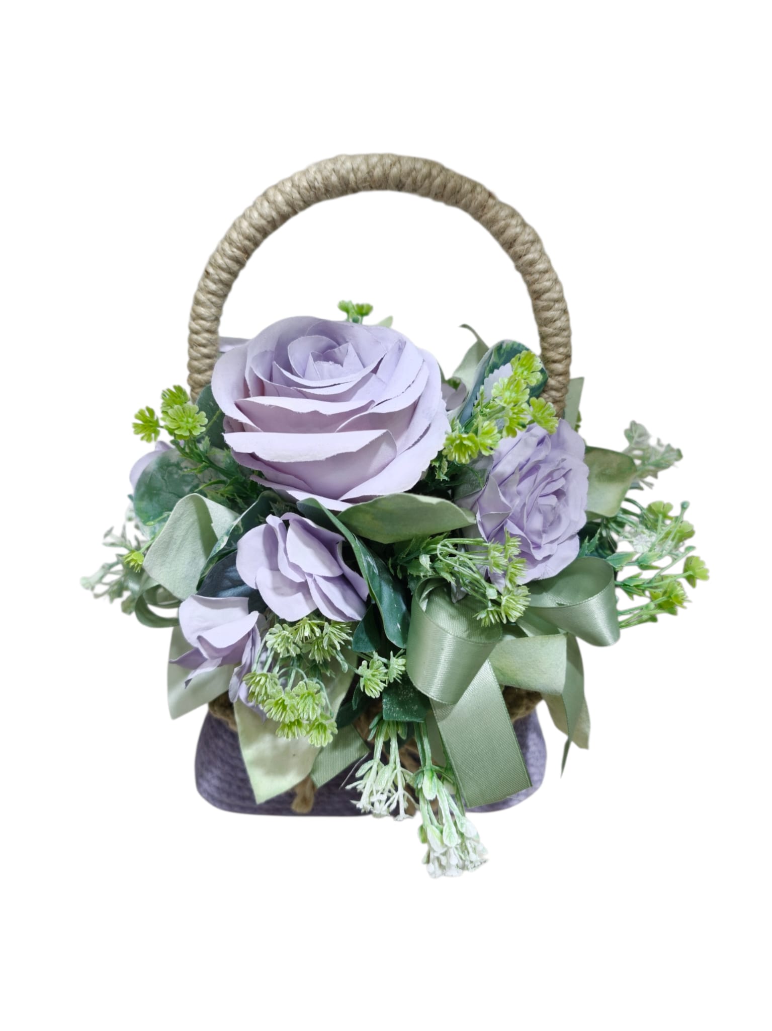 Featured image for “Borsetta media con fiori artificiali”
