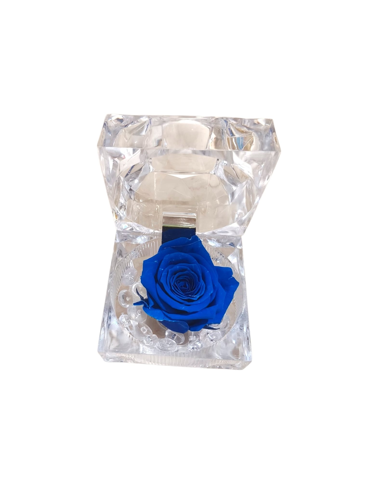 Rosa stabilizzata in scatolina a diamante - immagine 10