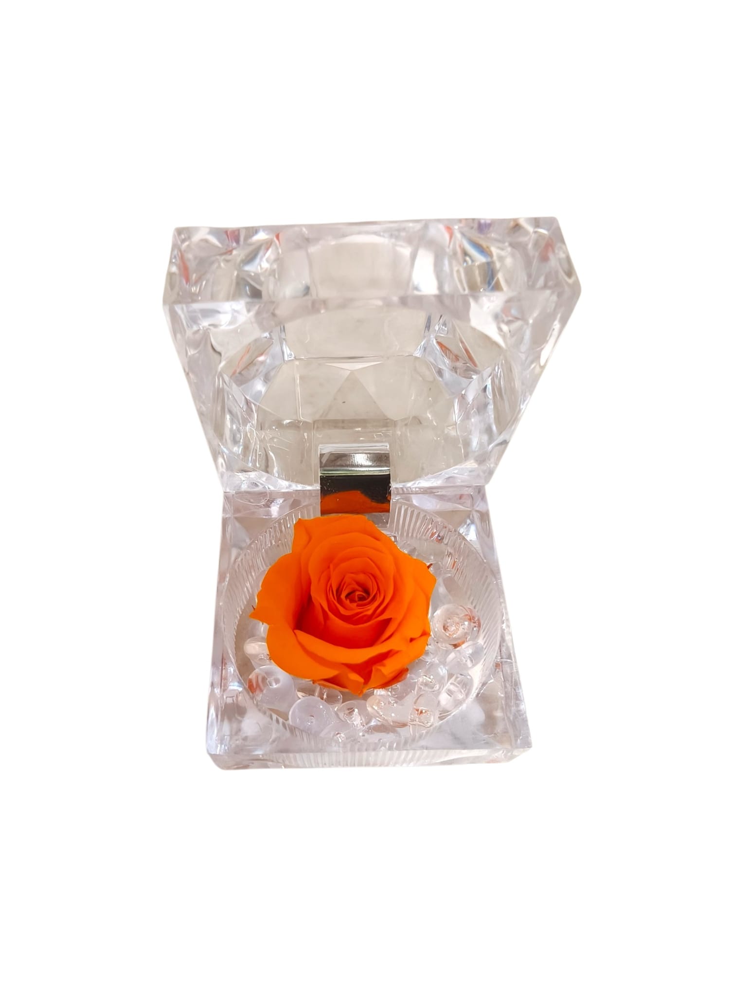 Rosa stabilizzata in scatolina a diamante - immagine 12